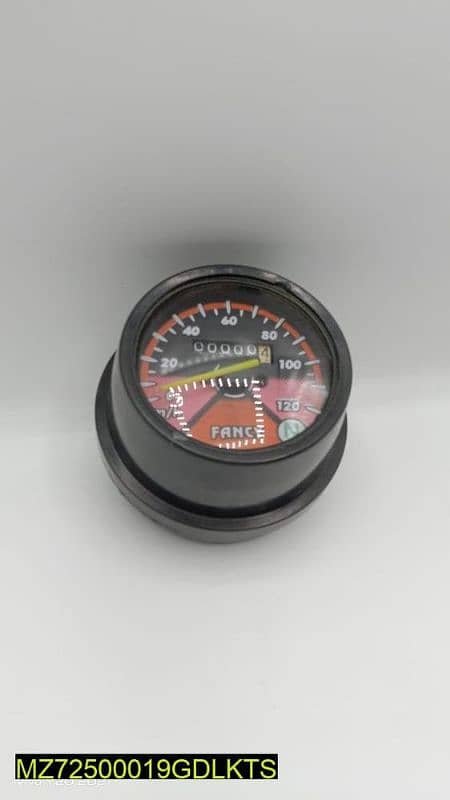 single round speedometer 0