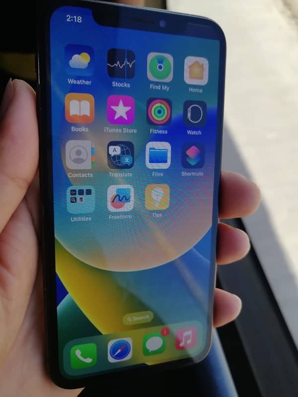 urgent sale iPhone X non PTA 64+Gb 100 lcd minor break 03+00+50+43+999 9