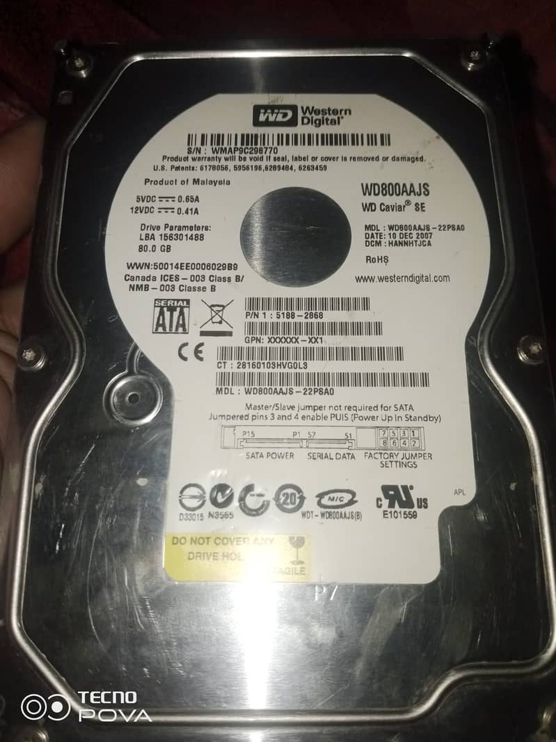 80gb headisk for computer 0