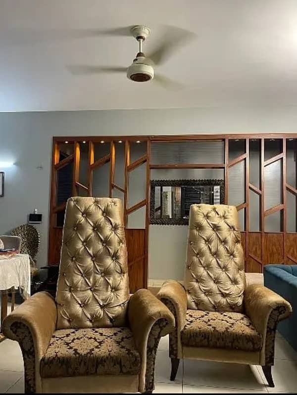 High Back Sofa Chair Set For Sale 0