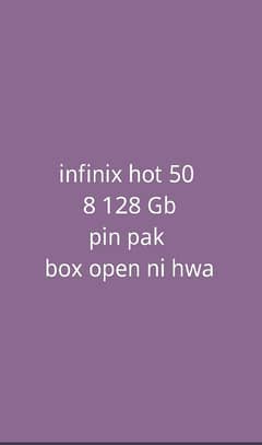 infinix hot 50 box pack