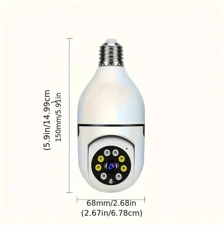 360 Wi Fi 1080p Bulb Camera 3