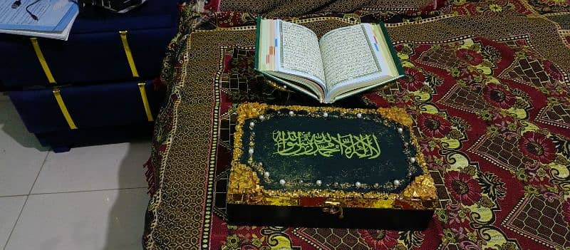 Quran Box with Rehal (Resin Art) 2