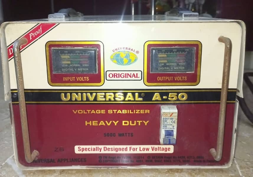 Universal A-50(ENERGY SAVER)5000 WATTS Stabilizer 1