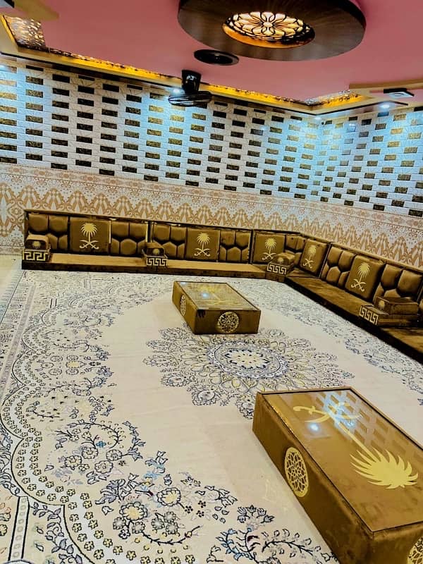 majlis sofa/arabic sofa set/bethak /hujra/balochi bethak 12