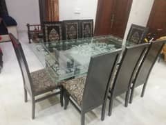 Dining Table 8 seater with Mirror Table