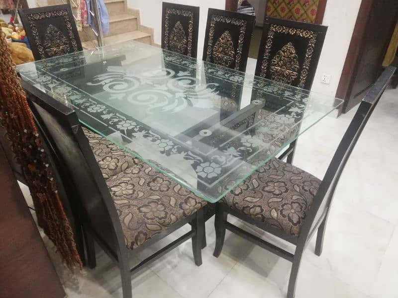 Dining Table 8 seater with Mirror Table 1