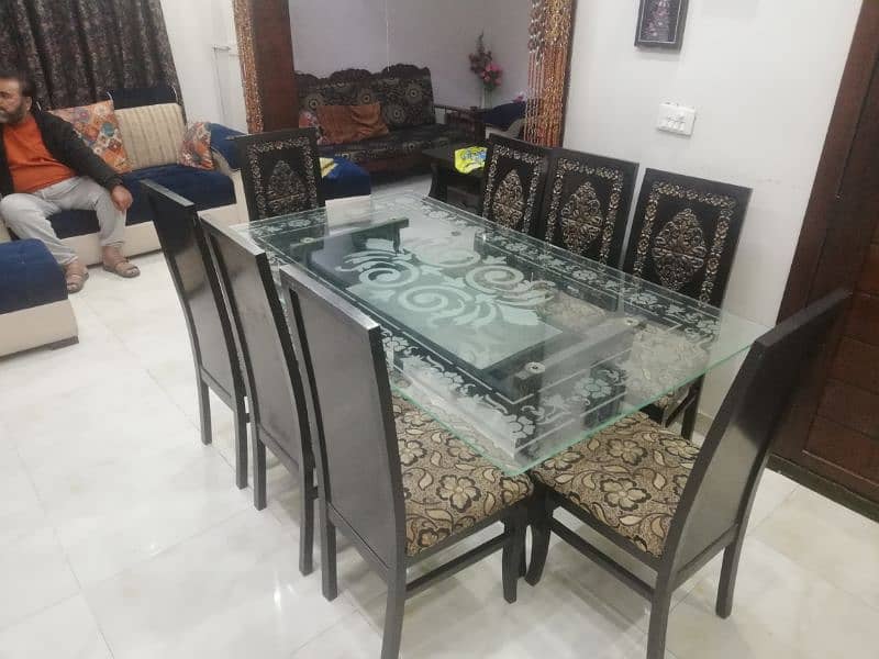 Dining Table 8 seater with Mirror Table 3