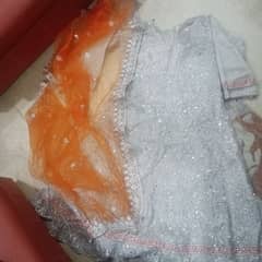 silver orange party dress new silver macsy