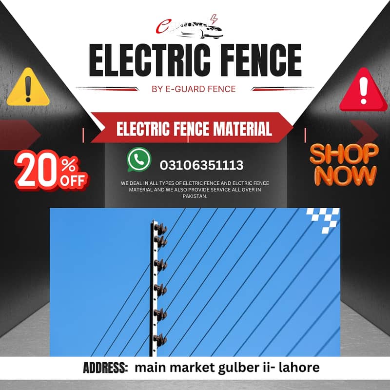 electric fence material for sale / electric fence in home security 19