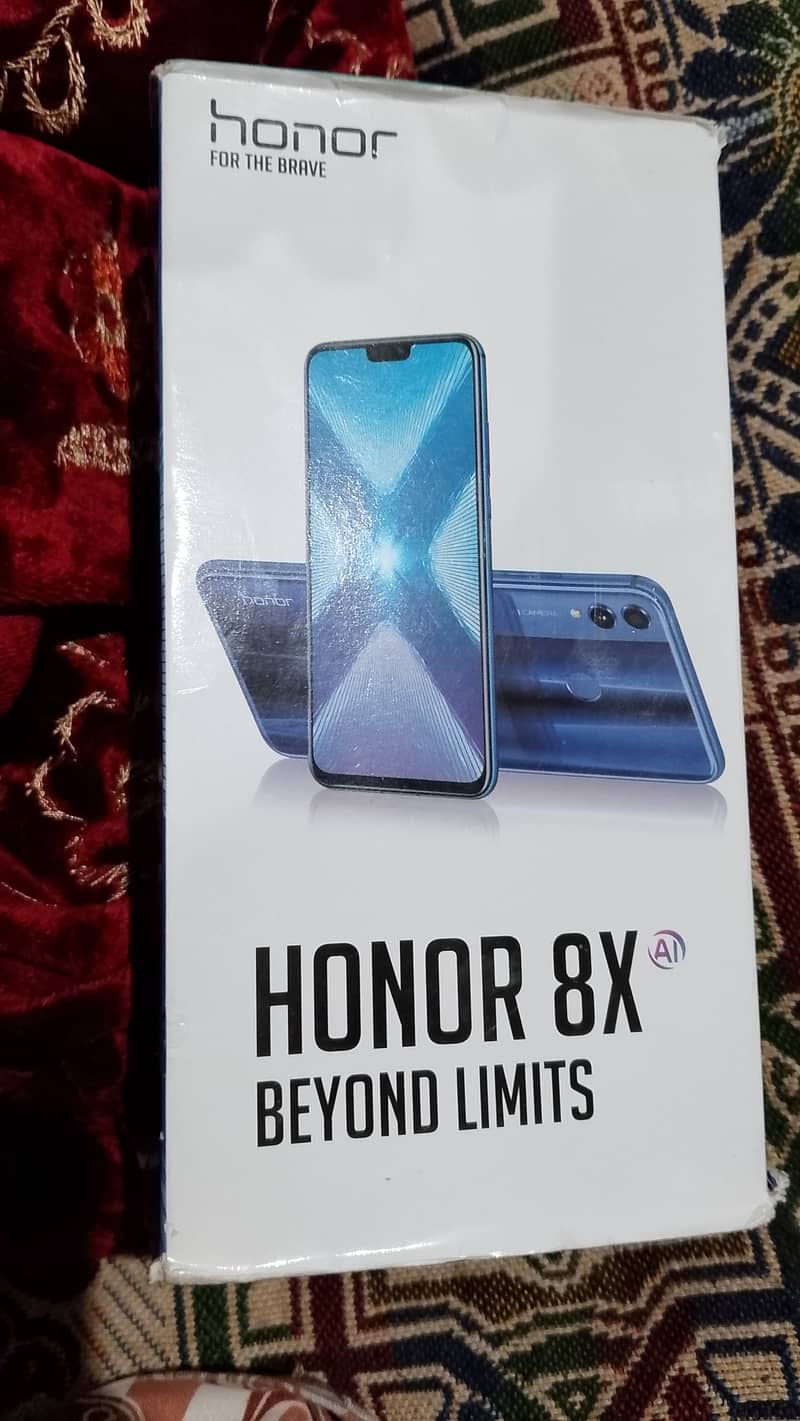 Honor 8X with box, single handed used 10