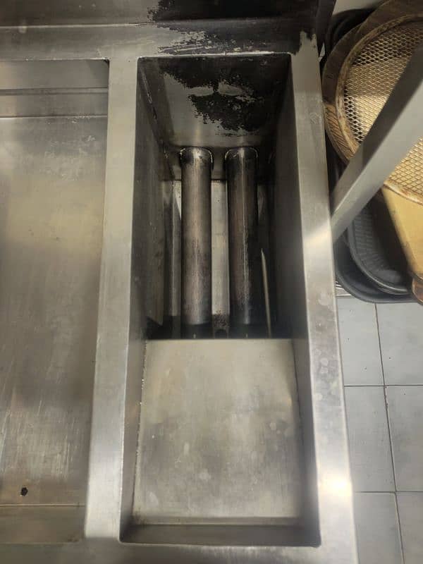 Commercial double tank fryer 1