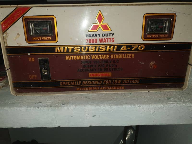 mistubishi stabilizer 7000watt 0