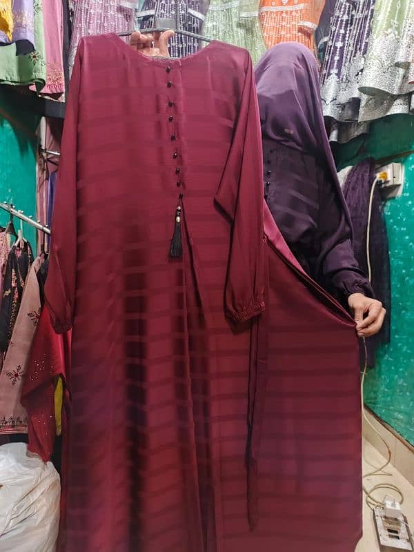 Abaya Hijaab Burqa Long Maxi Full dress Fancy Latest Abaya 13