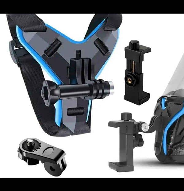 Motorcycle Helmet Chin Stand Mount For Mobile Phones. 1