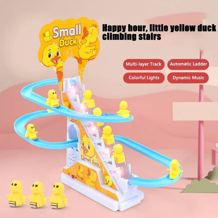 Cute Small Baby Duck Roller Coaster Toy 0