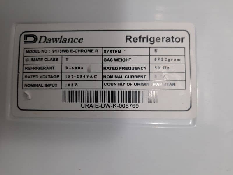 like new Dawlance Refrigerator (Golden) 4