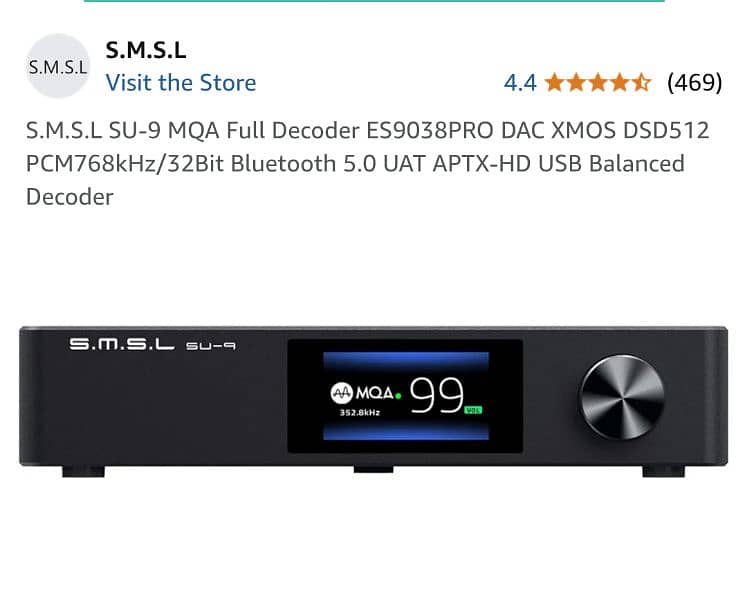 S. M. S. L SU-9 Premium HiFi DAC 0