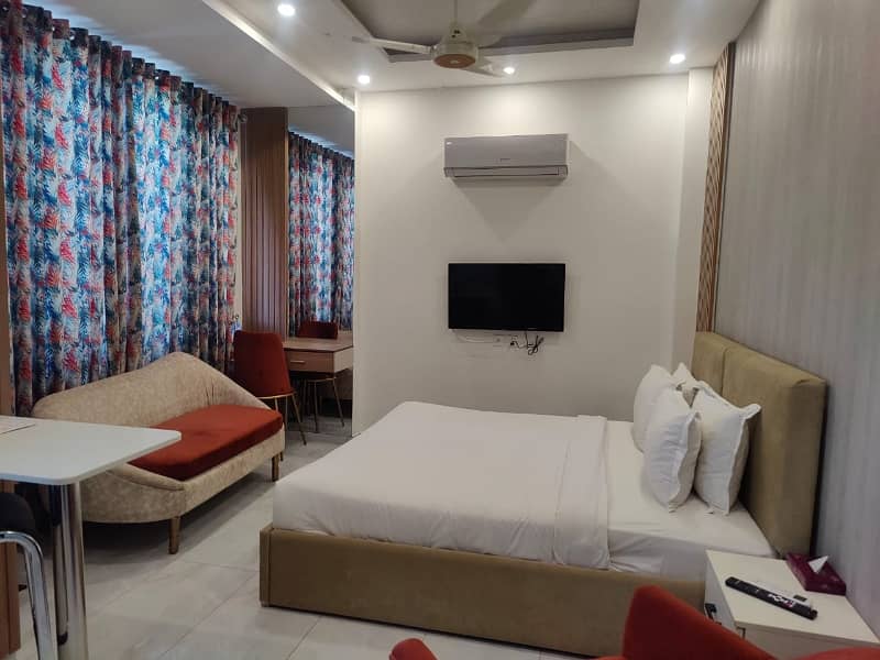 Fully Furnished Studio Brand New Luxury Apparent Flat Available In Joher Town Lahore By Fast Property Services 0