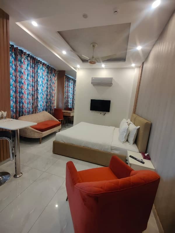 Fully Furnished Studio Brand New Luxury Apparent Flat Available In Joher Town Lahore By Fast Property Services 2