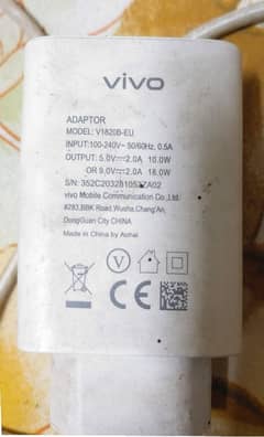 vivo 18w original adapter with cable