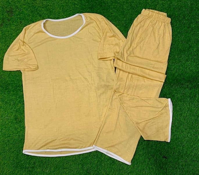 2 Pcs Women's Stitched Cotton Jersey Printed Sleepwear 1