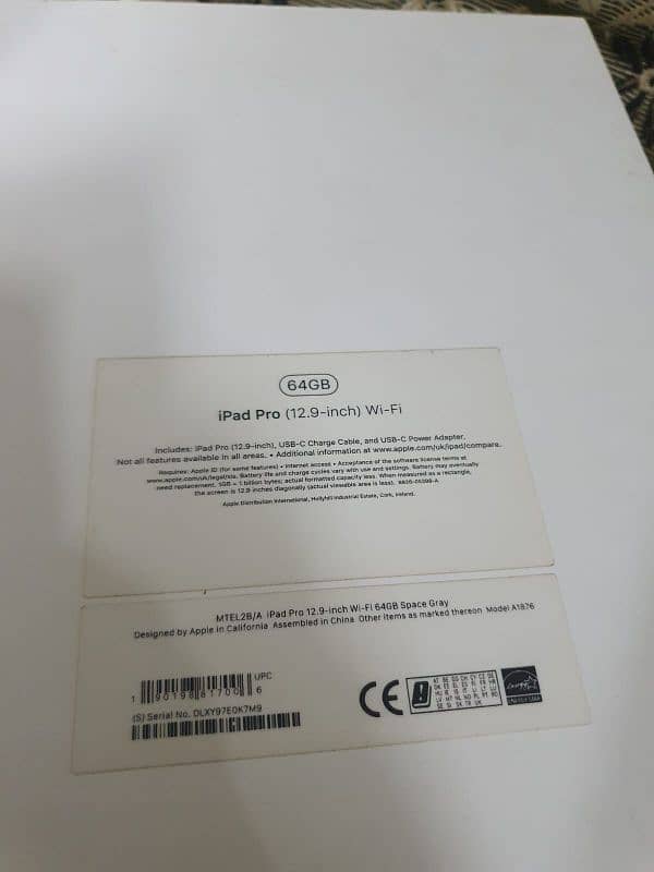 iPad Pro 2018 64GB 3rd Generation 12.9 Inch # Watsapp. 03486223941 1