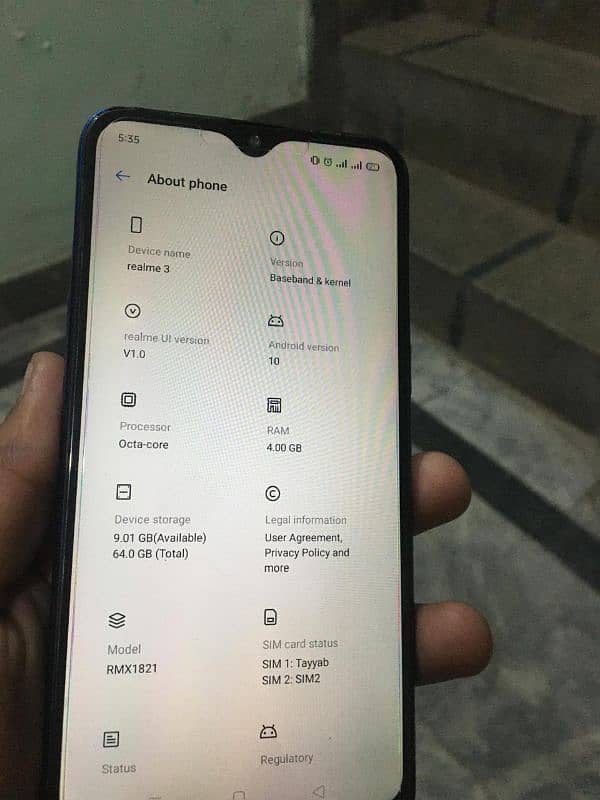 realme3 4/64 is number pr rabta krein 030100/15452 10