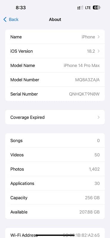 iphone 14 pro max 256 dual sim PTA 3