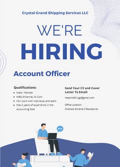 Account Officer Required || Jobs , Accountant Job