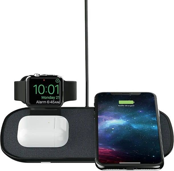 mophie 3-in-1 Wireless Charging Pad - 7.5W Qi-Certified 7