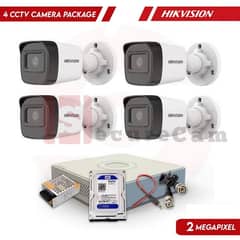 hikvision 4 camera deal with installation free