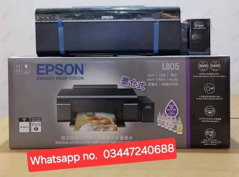 Brand New Original Epson L805 Printer with 674 ink [without Warranty] 0