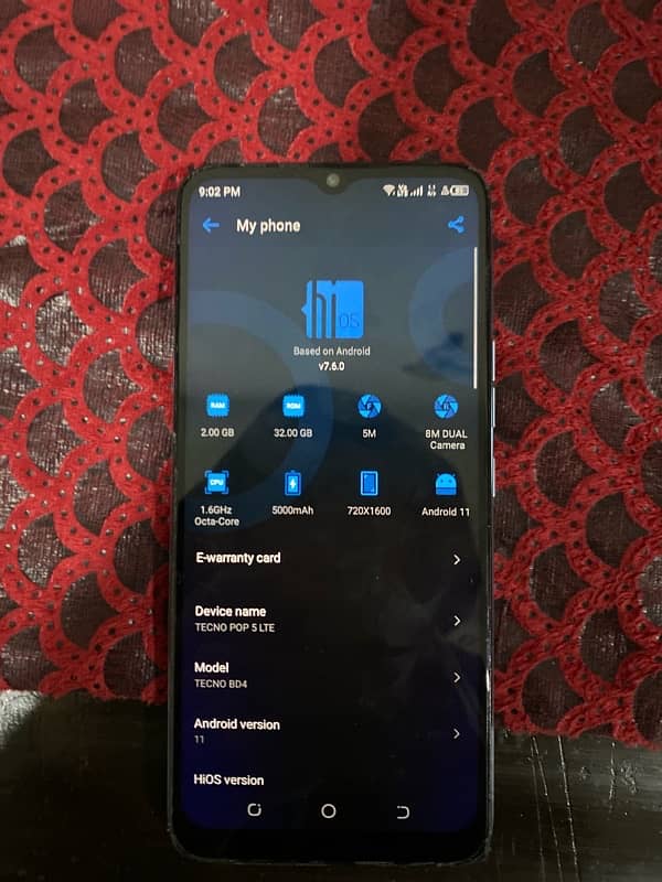 Tecno 5 Pop LTE 5