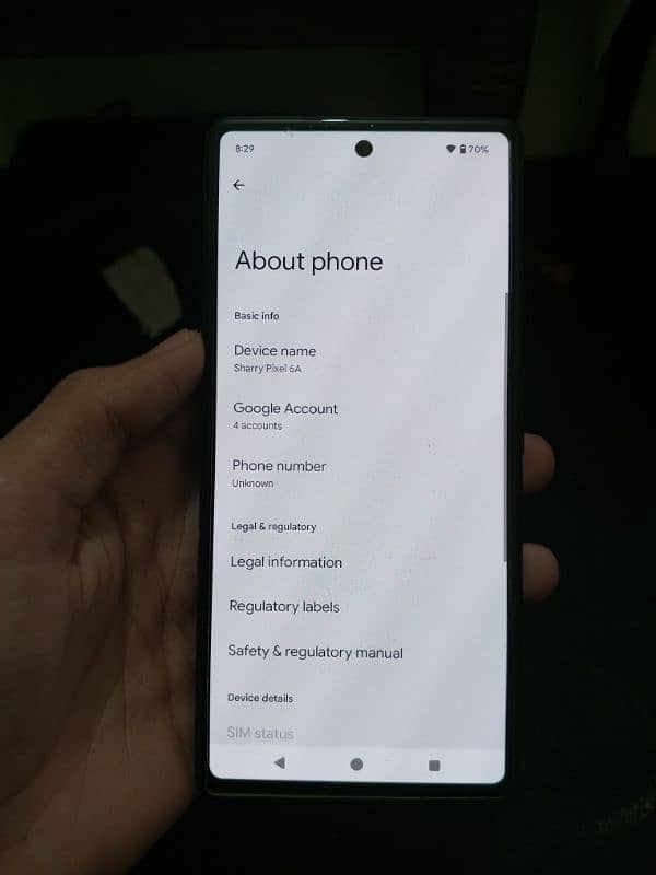 Google Pixel 6A (Non Pta) Exchange Possible With Samsung 7