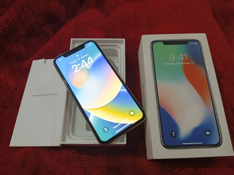 iphone x with box selling for low budget. 2