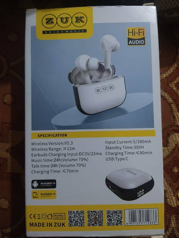 ZUK 102 TWS wireless earbuds 1