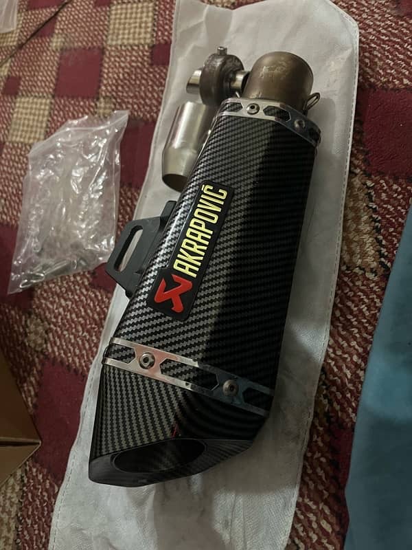 AKRAPOVIC exhaust for cd70 and yamaha ybr 0