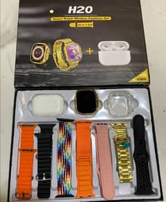 6 straps top quality watch with free air pods