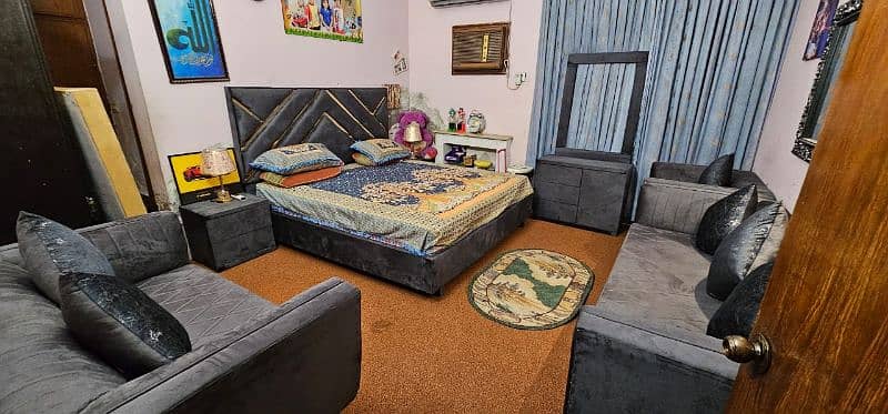 Bed set,bed with side tables,complete bed 7