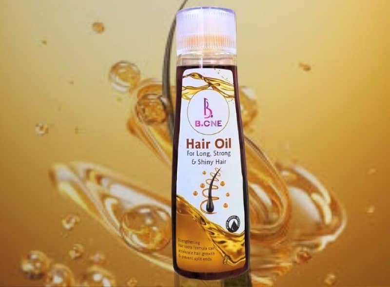 B. one hair oil 0