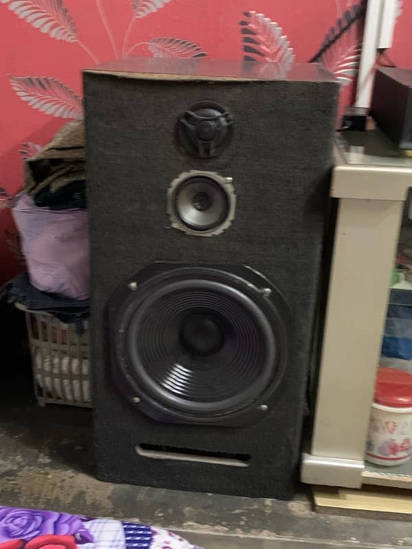 12 inch bass boosted speaker with tweeters 0