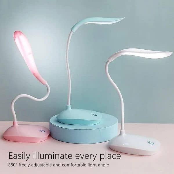 Adjustable Multicolor LED Table lamp small and portable 2