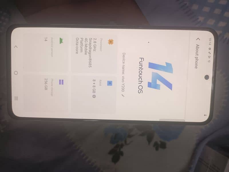 vivo y200 just box open ha 8 /256 gb full warnty 1