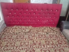 wooden king bed set with side tables 03267550946