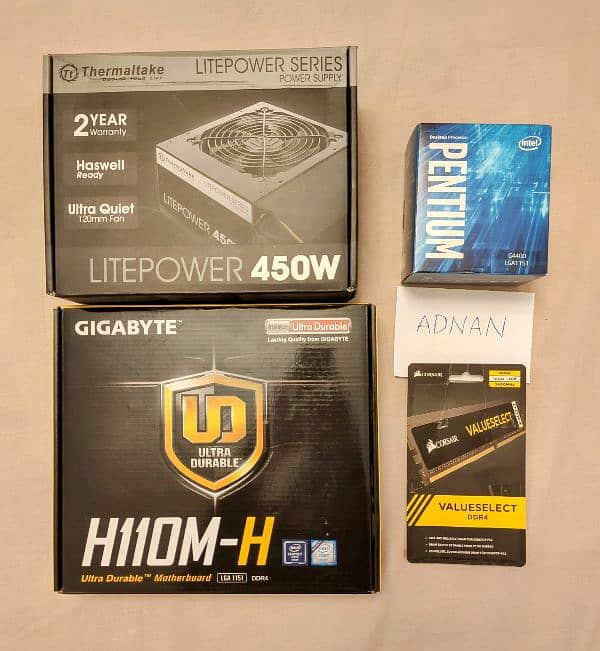 PC G4400 LGA 1151 + H110 board + 4GB 2400 + 450W + 120GB SSD + Case 2