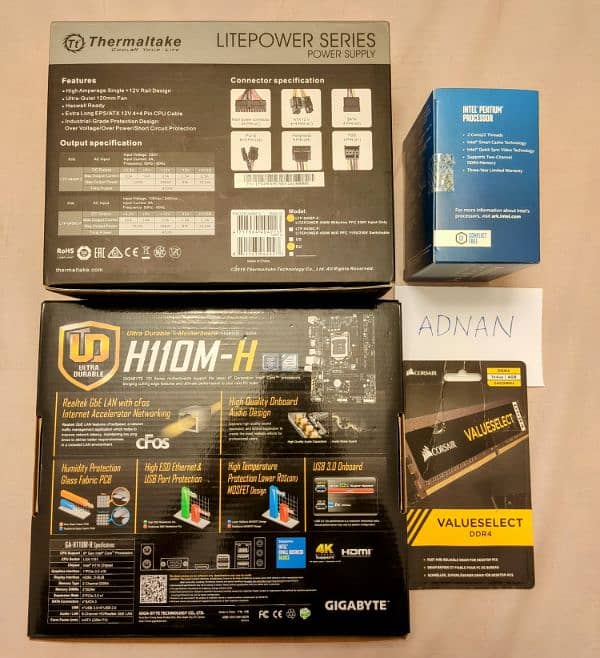 PC G4400 LGA 1151 + H110 board + 4GB 2400 + 450W + 120GB SSD + Case 3