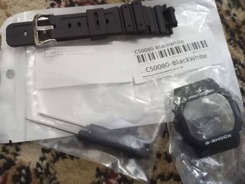 Casio G Shock DW-5600 Black Resin Mode Kit Brand New 1