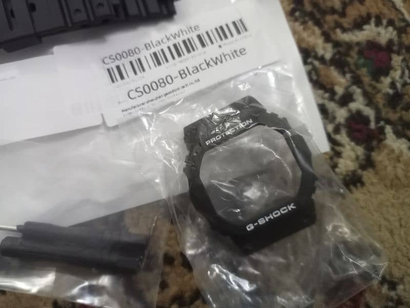 Casio G Shock DW-5600 Black Resin Mode Kit Brand New 4