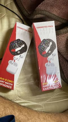 smart watch 8 DM01 with earphones (Stok available)